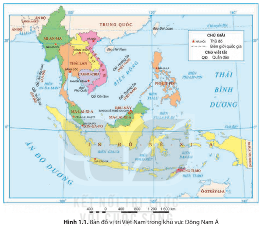 Cho biết các quốc gia và biển tiếp giáp với phần đất liền của Việt Nam