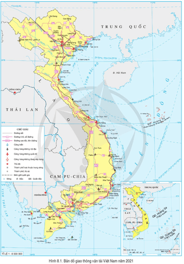 Dựa vào thông tin và hình 8.1 hãy Trình bày tình hình phát triển giao thông