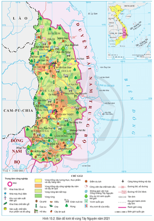 Dựa vào thông tin và hình 15.2 hãy trình bày sự phát triển và phân bố cây công nghiệp