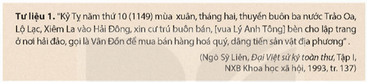 Khai thác tư liệu 1 và 2 và thông tin trong mục hãy trình bày những chứng cứ lịch sử trước năm 1884