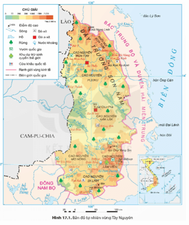 Dựa vào thông tin mục 1 và hình 17.1 hãy trình bày đặc điểm vị trí địa lí