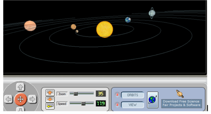 Tin học 6 Bài 7: Quan sát hệ mặt trời | Giải bài tập Tin học lớp 6