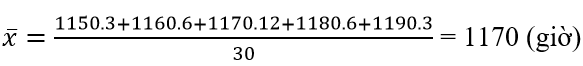Tính số trung bình cộng của các bảng phân bố đã được lập ở các bài tập số | Giải bài tập Toán 10