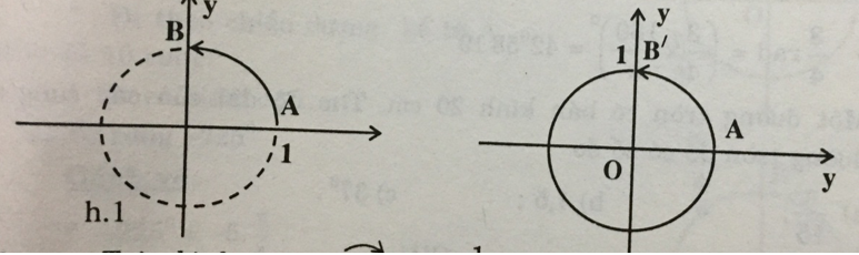 Khi biểu diễn các cung lượng giác có số đo khác nhau trên đường tròn | Giải bài tập Toán 10