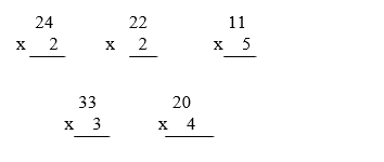 Giải Toán 3 Nhân số có hai chữ số với số có một chữ số (không nhớ) trang 21 | Giải bài tập Toán lớp 3