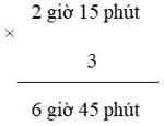 Bài tập Nhân số đo thời gian với một số Toán lớp 5 có lời giải