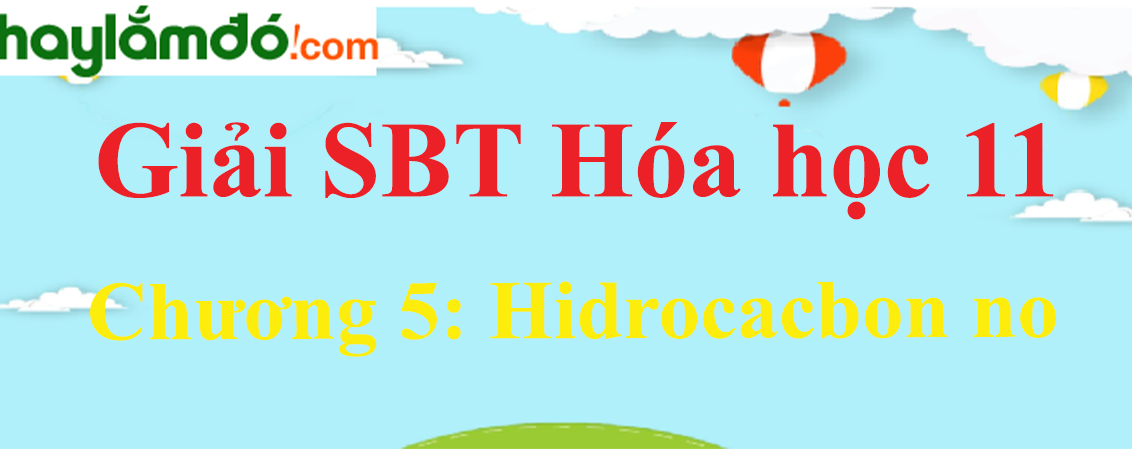 SBT Hóa học 11 Chương 5: Hidrocacbon no | Giải sách bài tập Hóa học 11