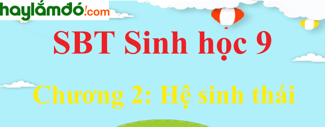 Giải SBT Sinh học lớp 9 Chương 2: Hệ sinh thái