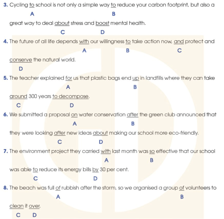 SBT Tiếng Anh 12 trang 29, 30, 31 Unit 3 Grammar | Tiếng Anh 12 Global success