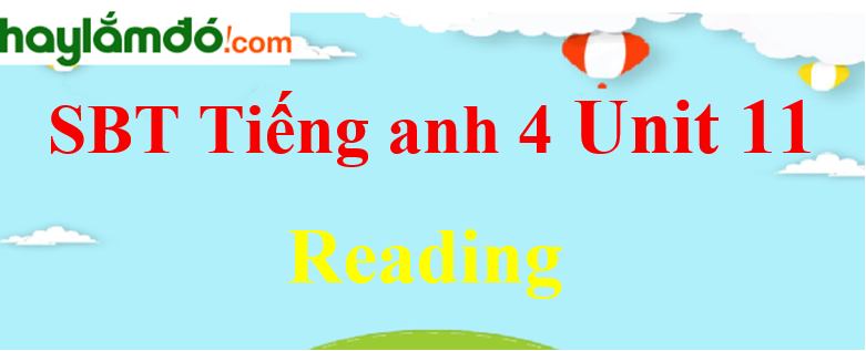 Giải Sách bài tập Tiếng Anh lớp 4 Unit 11 Reading trang 46-47