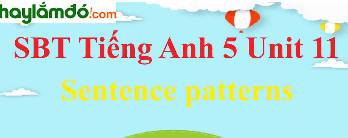 Giải Sách bài tập Tiếng Anh lớp 5 Unit 11: Sentence patterns trang 45