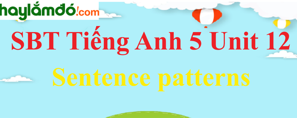 Giải Sách bài tập Tiếng Anh lớp 5 Unit 12: Sentence patterns trang 49