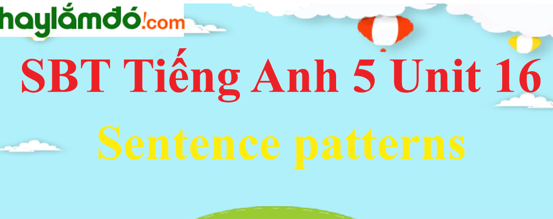 Giải Sách bài tập Tiếng Anh lớp 5 Unit 16: Sentence patterns trang 65