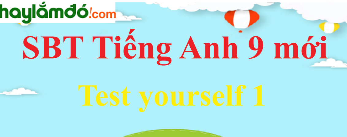 Giải SBT Tiếng Anh lớp 9 mới Test yourself 1