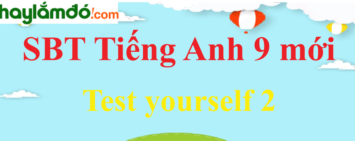 Giải SBT Tiếng Anh lớp 9 mới Test yourself 2