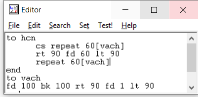 Em nạp tệp HCN_MAU.LGO (đã lưu bài thực hành T1) vào bộ nhớ