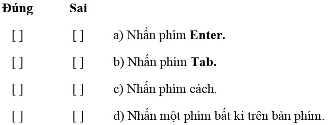 Bài 10 trang 66 Sách bài tập Tin học lớp 7 | Giải sách bài tập Tin học 7 hay nhất tại VietJack