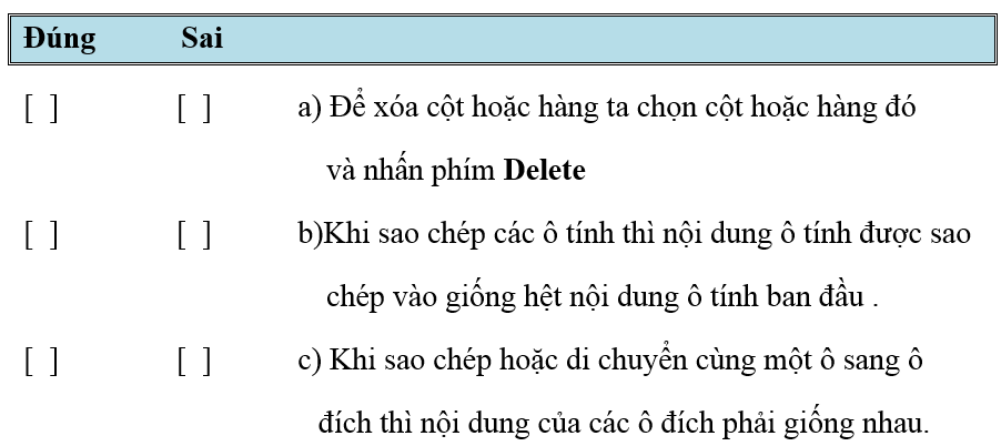 Bài 2 trang 30 Sách bài tập Tin học lớp 7 | Giải sách bài tập Tin học 7 hay nhất tại VietJack