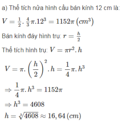 Bài 46, 47, 48, 49 trang 175 SBT Toán 9 Tập 2 | Giải sách bài tập Toán lớp 9