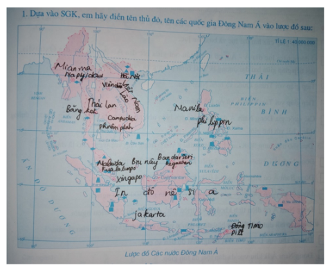 Tập bản đồ Địa Lí 10 Bài 11: Tiết 1: Tự nhiên, dân cư và xã hội | Giải tập bản đồ địa lí lớp 10