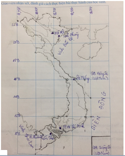 Tập bản đồ Địa Lí 12 Bài 3: Thực hành: Vẽ lược đồ Việt Nam - Giải ...