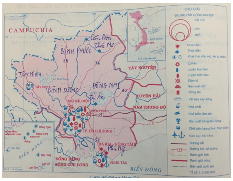 Tập bản đồ Địa Lí 12 Bài 39: Vấn đề khai thác lãnh thổ theo chiều sâu ở Đông Nam Bộ | Giải tập bản đồ Địa Lí lớp 12