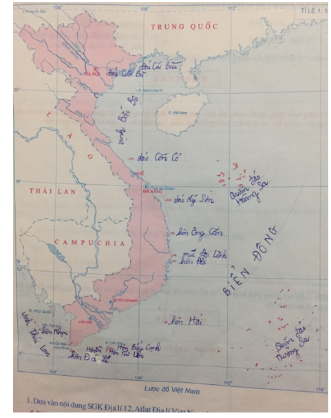 Tập bản đồ Địa Lí 12 Bài 8: Thiên nhiên chịu ảnh hưởng sâu sắc của biển | Giải tập bản đồ Địa Lí lớp 12