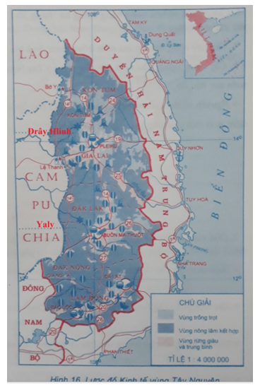 Tập bản đồ Địa Lí 9 Bài 29: Vùng Tây Nguyên (tiếp theo) | Giải tập bản đồ địa lí lớp 9