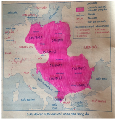 Tập bản đồ Lịch Sử 9 Bài 1: Liên Xô và các nước Đông Âu từ năm 1945 đến giữa những năm 70 của thế kỉ XX | Giải tập bản đồ Lịch Sử lớp 9