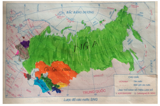 Tập bản đồ Lịch Sử 9 Bài 2: Liên Xô và các nước Đông Âu từ giữa những năm 70 đến đầu những năm 90 của thế kỉ XX | Giải tập bản đồ Lịch Sử lớp 9