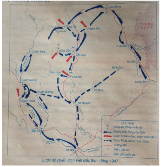 Tập bản đồ Lịch Sử 9 Bài 25: Những năm đầu của cuộc kháng chiến toàn quốc chống thực dân Pháp (1946-1950) | Giải tập bản đồ Lịch Sử lớp 9