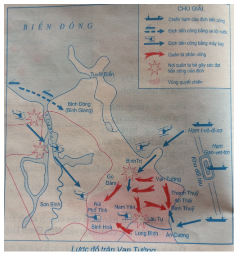 Tập bản đồ Lịch Sử 9 Bài 29: Cả nước trực tiếp chiến đấu chống Mĩ, cứu nước (1965 - 1973) | Giải tập bản đồ Lịch Sử lớp 9