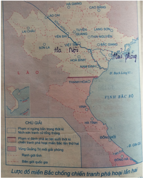 Tập bản đồ Lịch Sử 9 Bài 29: Cả nước trực tiếp chiến đấu chống Mĩ, cứu nước (1965 - 1973) | Giải tập bản đồ Lịch Sử lớp 9