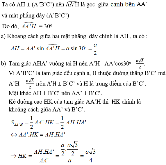 Giải Toán 11 nâng cao | Giải bài tập Toán lớp 11 nâng cao