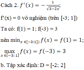 Giải Toán 12 nâng cao | Giải bài tập Toán lớp 12 nâng cao