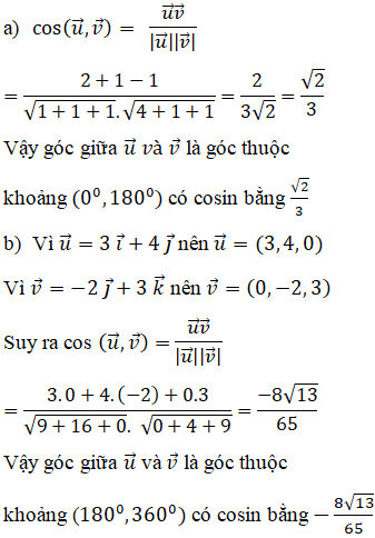 Giải Toán 12 nâng cao | Giải bài tập Toán lớp 12 nâng cao