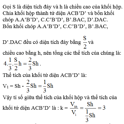 Giải bài 3 trang 25 sgk Hình học 12 | Để học tốt Toán 12