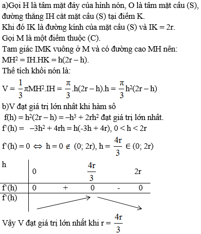 Giải bài 3 trang 99 sgk Hình học 12 | Để học tốt Toán 12