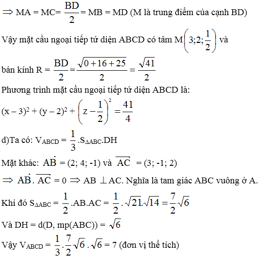 Giải bài 8 trang 100 sgk Hình học 12 | Để học tốt Toán 12