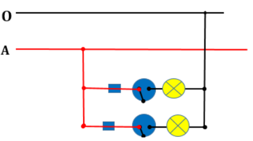 Bài 8: Thực hành: Lắp mạch điện hai công tắc hai cực điều khiển hai đèn