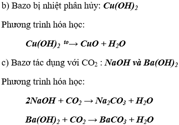 Bài 7: Tính chất hóa học của bazơ