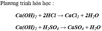 Bài 8: Một số bazơ quan trọng: Canxi Hidroxit ( Ca(OH)<sub>2</sub> )