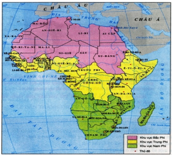 Giải Vở bài tập Lịch Sử 9 Bài 6: Các nước châu Phi | Giải vở bài tập Lịch Sử lớp 9
