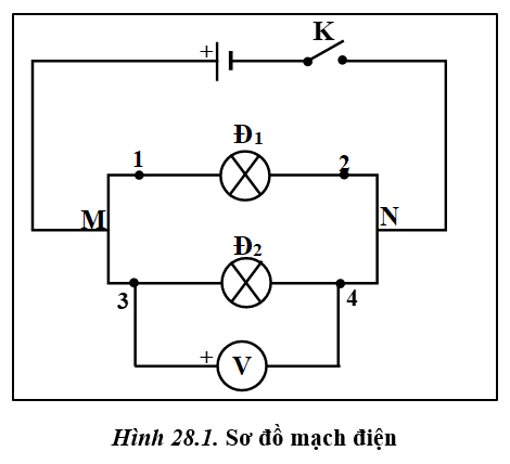 Bài 28: Thực hành: Đo cường độ dòng điện và hiệu điện thế đối với đoạn mạch song song