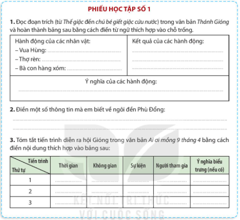 Giáo án bài Thánh Gióng | Giáo án Ngữ văn 6 Kết nối tri thức