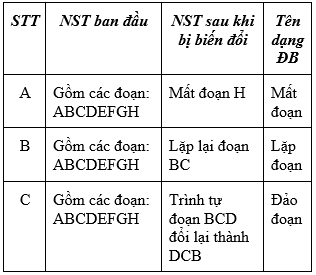 Giáo án Sinh học 9 Bài 22: Đột biến cấu trúc nhiễm sắc thể | Giáo án Sinh học 9 mới, chuẩn nhất