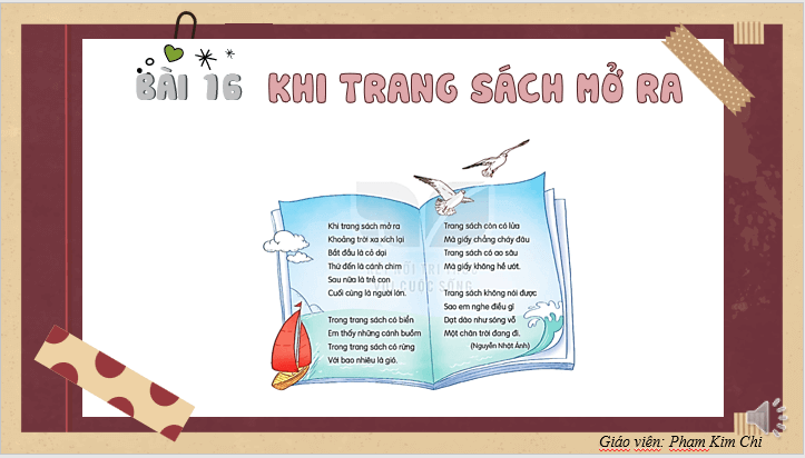 Giáo án điện tử Khi trang sách mở ra lớp 2 | PPT Tiếng Việt lớp 2 Kết nối tri thức