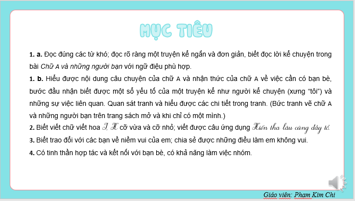 Giáo án điện tử Chữ A và những người bạn lớp 2 | PPT Tiếng Việt lớp 2 Kết nối tri thức