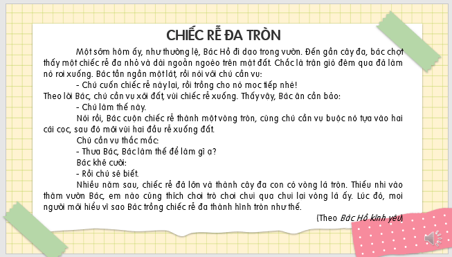 Giáo án điện tử Chiếc rễ đa tròn lớp 2 | PPT Tiếng Việt lớp 2 Kết nối tri thức