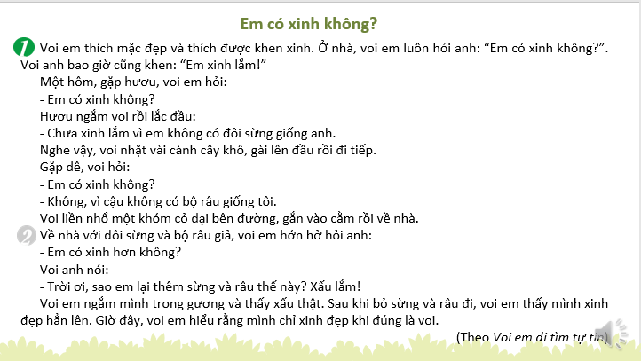 Giáo án điện tử Em có xinh không ? lớp 2 | PPT Tiếng Việt lớp 2 Kết nối tri thức